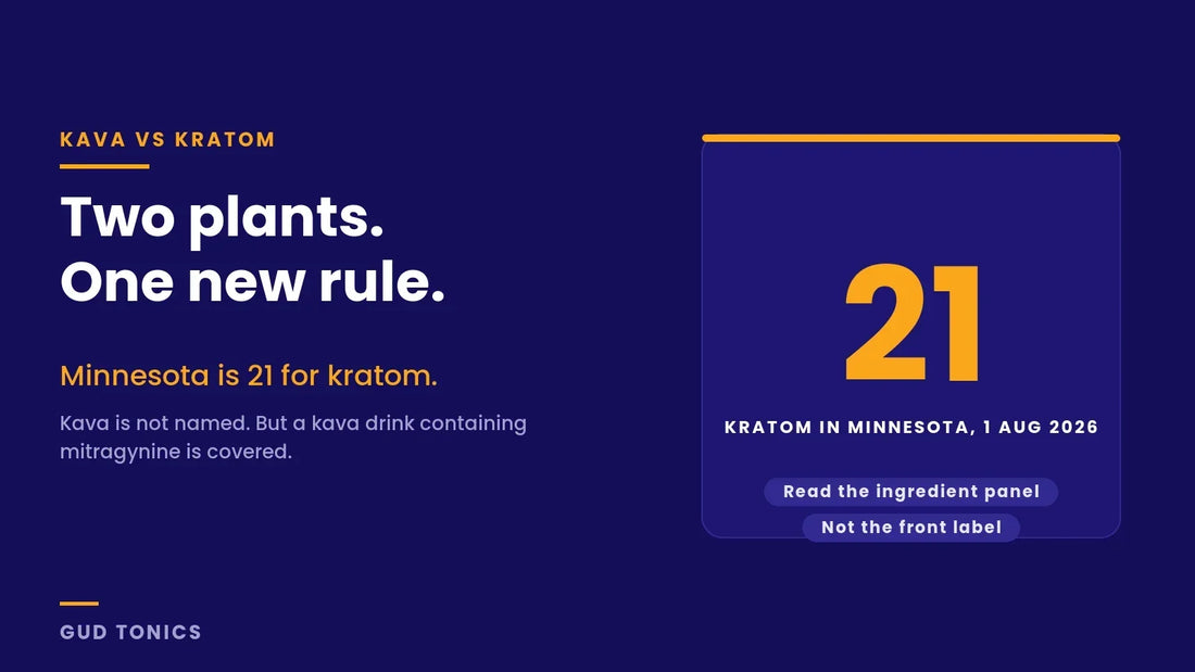 Kava vs kratom: two plants and one new rule, with Minnesota setting the kratom purchase age at 21 from 1 August 2026 while kava is not named in the law