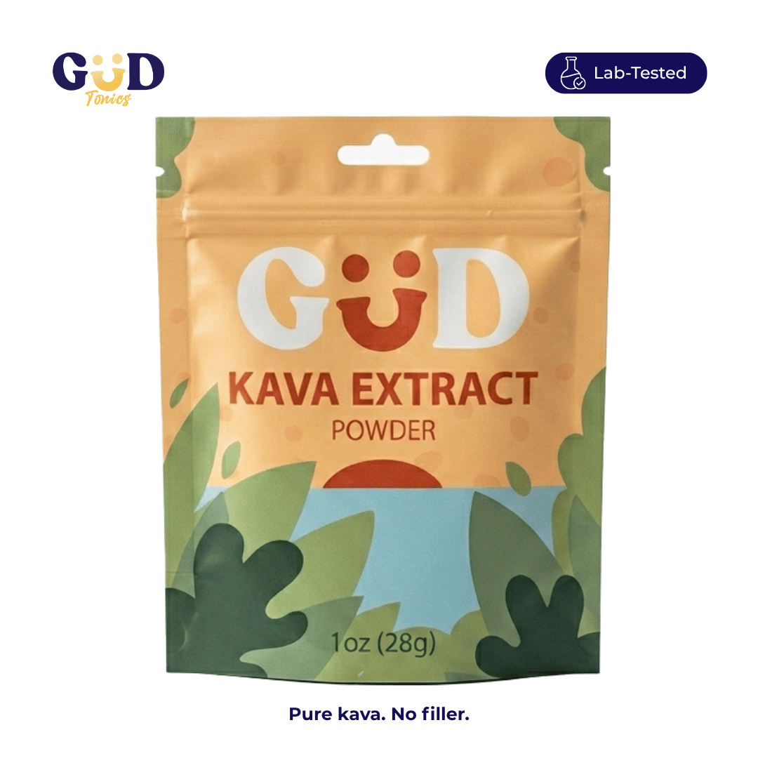 GUD Tonics Raw Kava Extract Powder - concentrated kava root extract