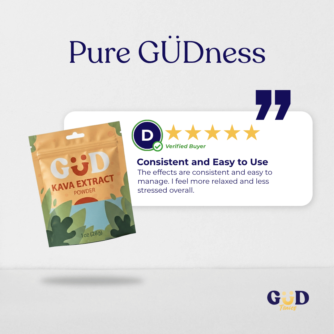 GUD Tonics Raw Kava Extract Powder