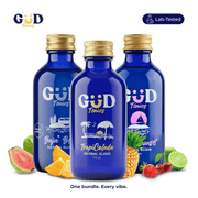 GUD Tonics kava kratom drink bundle - Baja Bliss, Pink Sunset and TropiColada